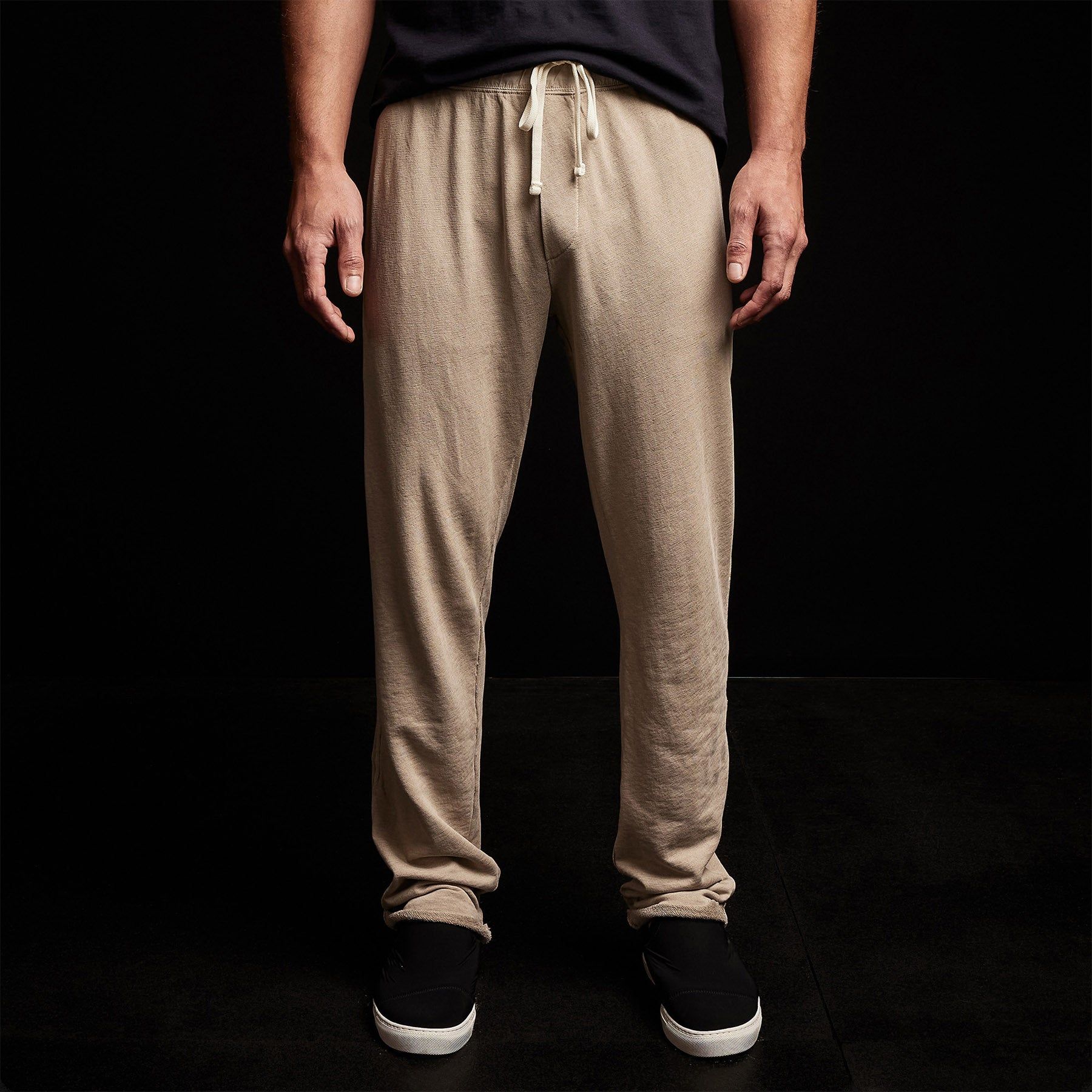 Vintage Fleece Contrast Waist Sweatpant - Biscuit Pigment sold by James Perse