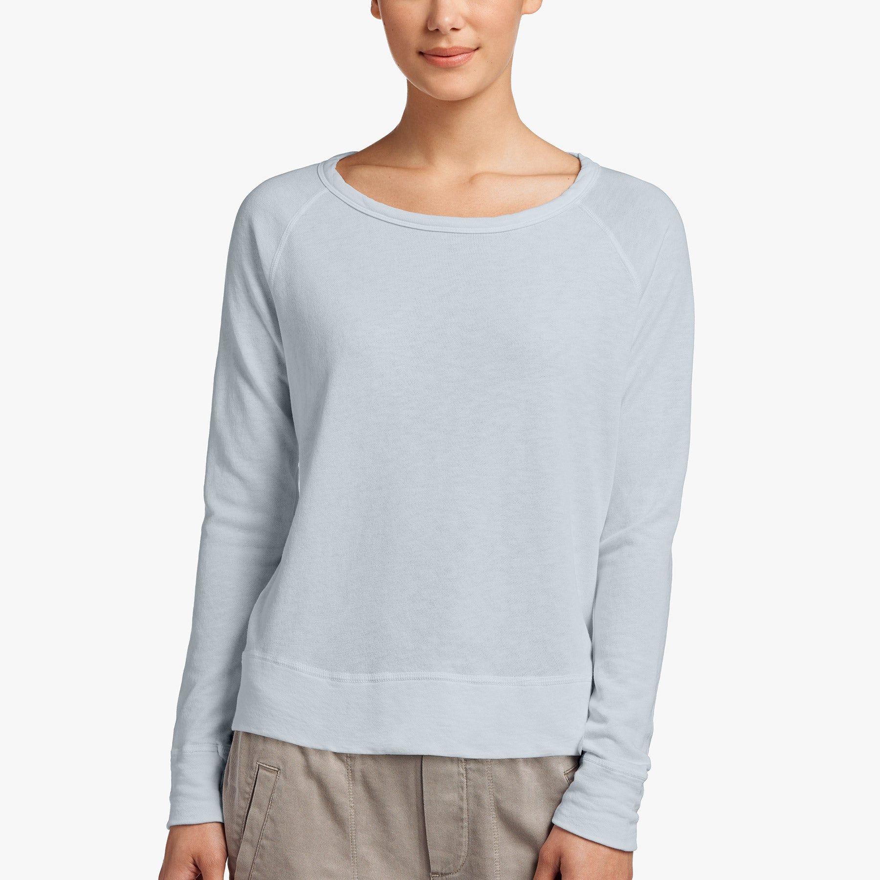 Vintage French Terry Sweatshirt - Ice Blue Pigment sold by James Perse