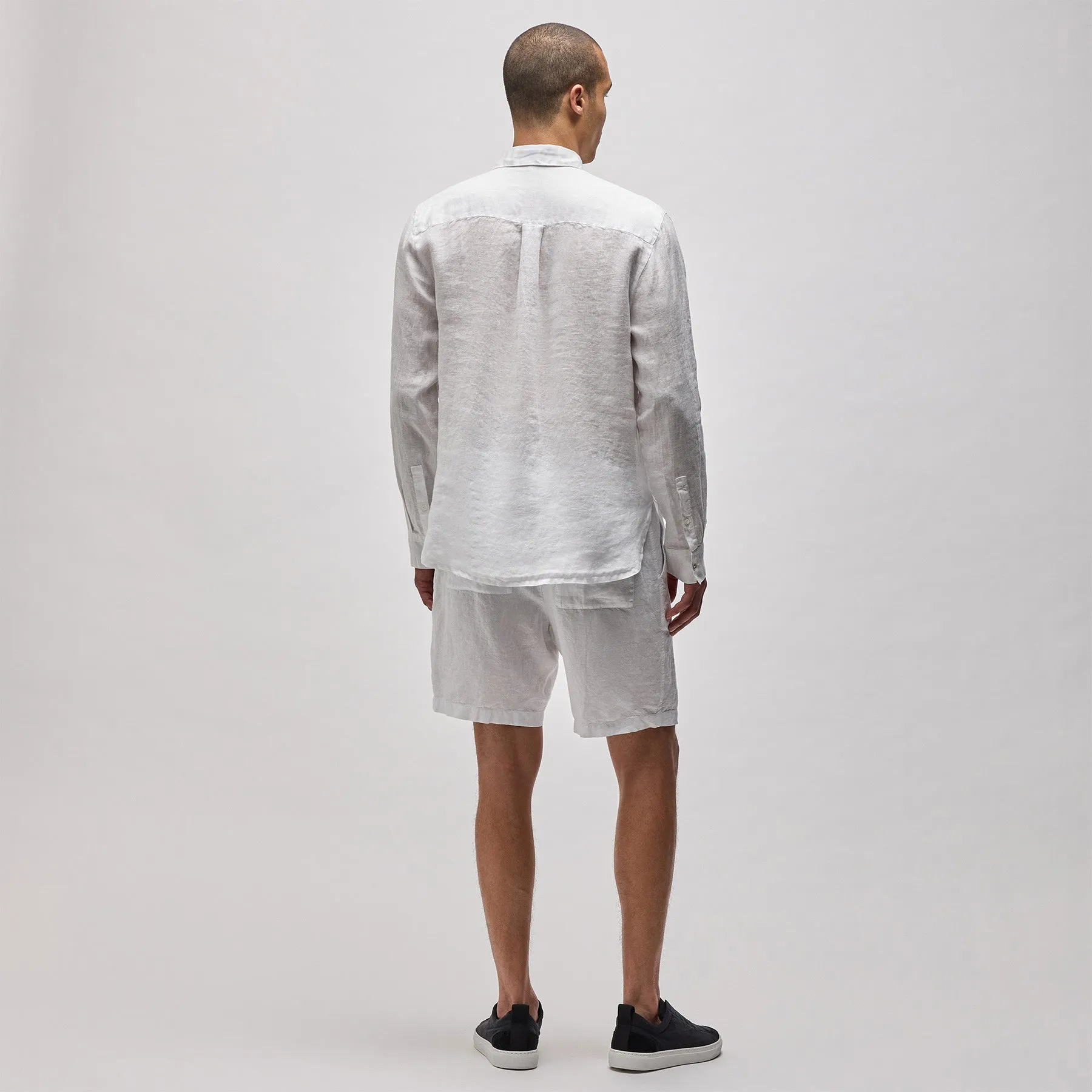 Lightweight Linen Shirt - White sold by James Perse product image thumbnail 4