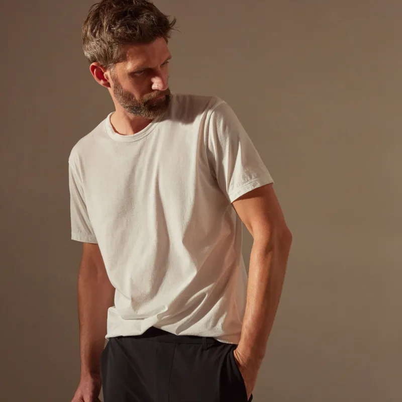 Luxe Lotus Jersey Tee - White sold by James Perse