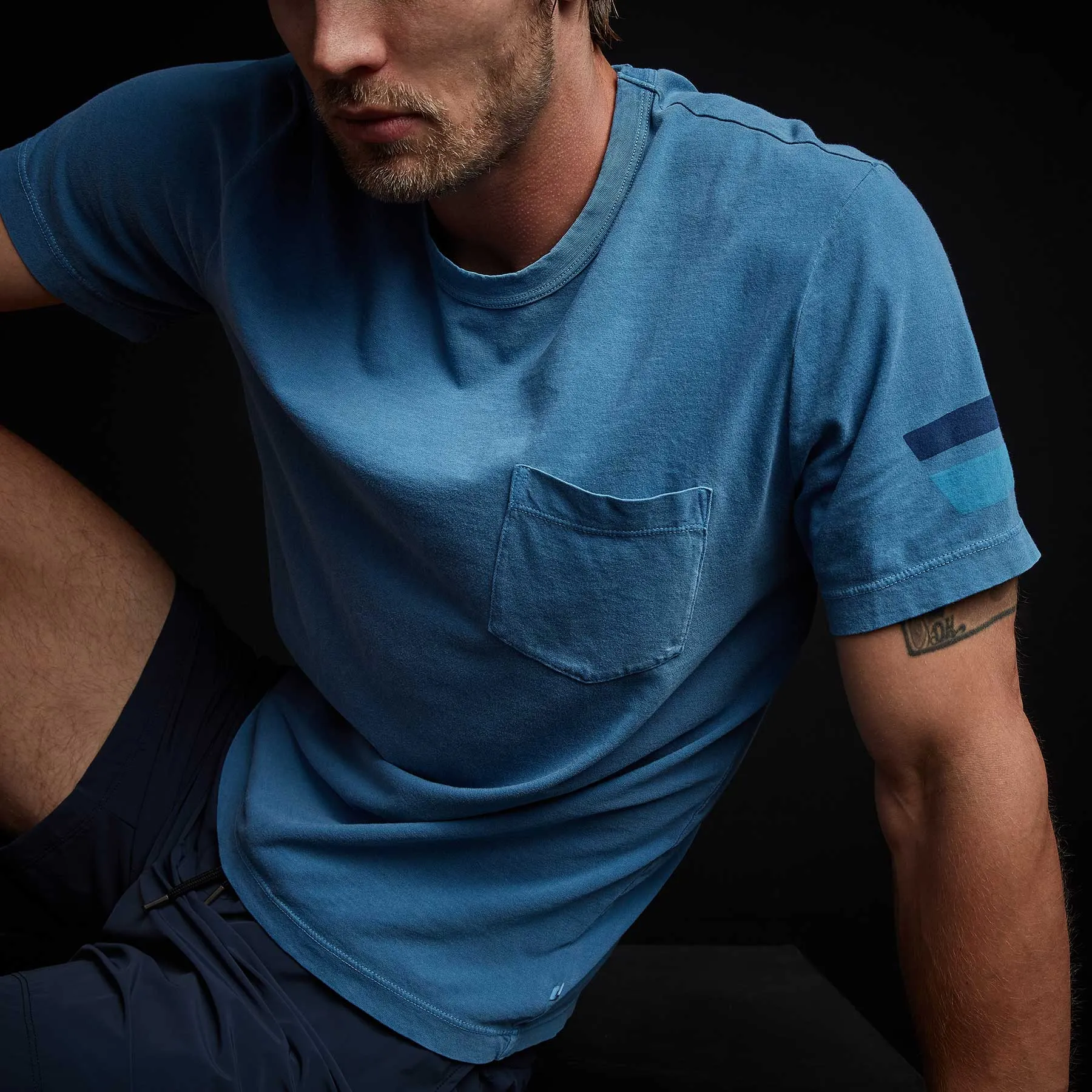 Short Sleeve Graphic Crew Neck - Bolt Pigment sold by James Perse product image thumbnail 2