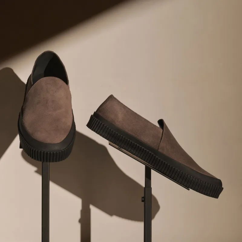 Men's Vulcanized Slip On Loafer - Cement sold by James Perse