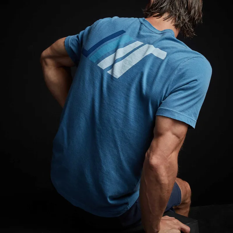 Short Sleeve Graphic Crew Neck - Bolt Pigment sold by James Perse