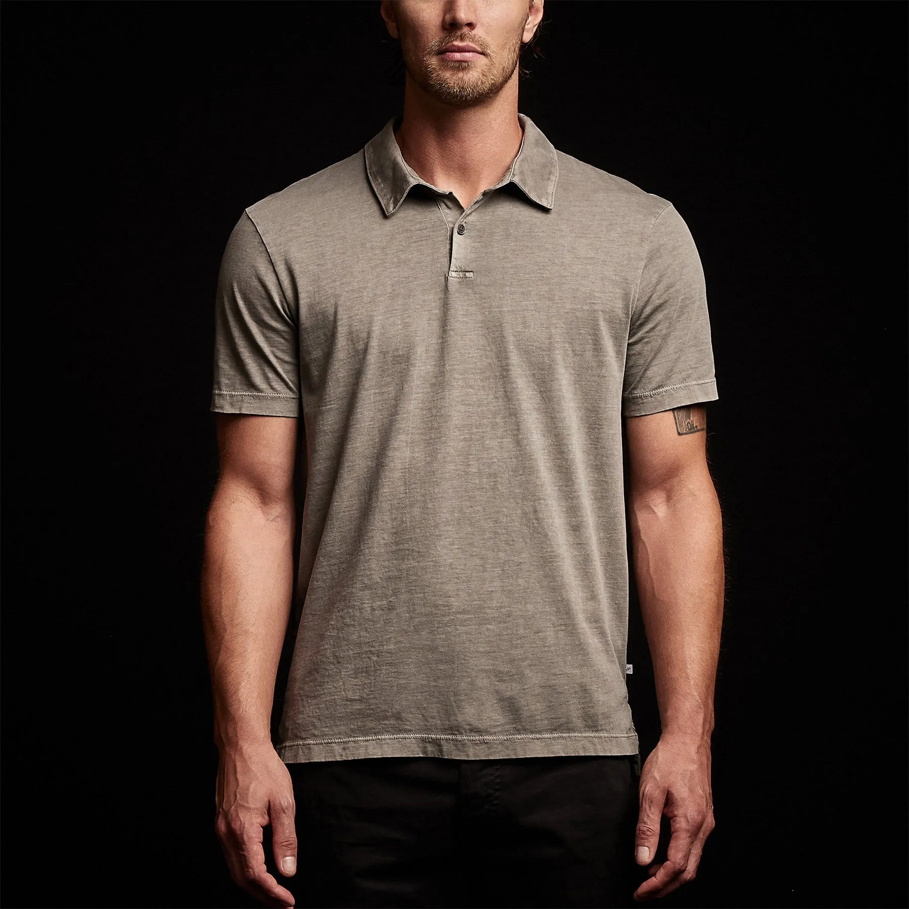 Sueded Jersey Polo - Burro Pigment sold by James Perse product image thumbnail 3