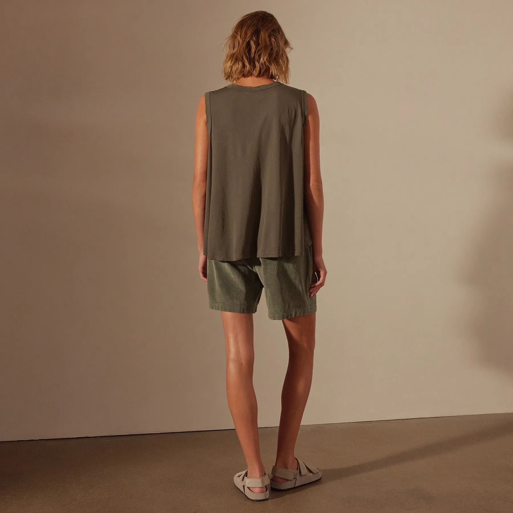 Fine Gauge A Line tank - Palm sold by James Perse product image thumbnail 4