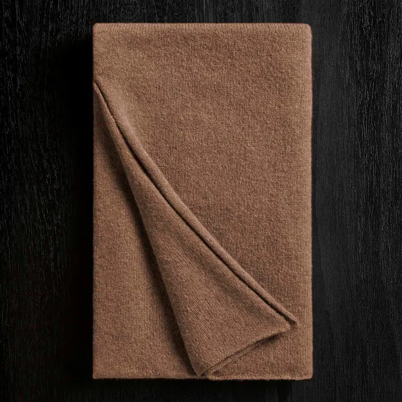 Lightweight Textured Cashmere Scarf - Chestnut sold by James Perse
