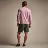 Stretch Cotton Crew Sweater - Peony sold by James Perse