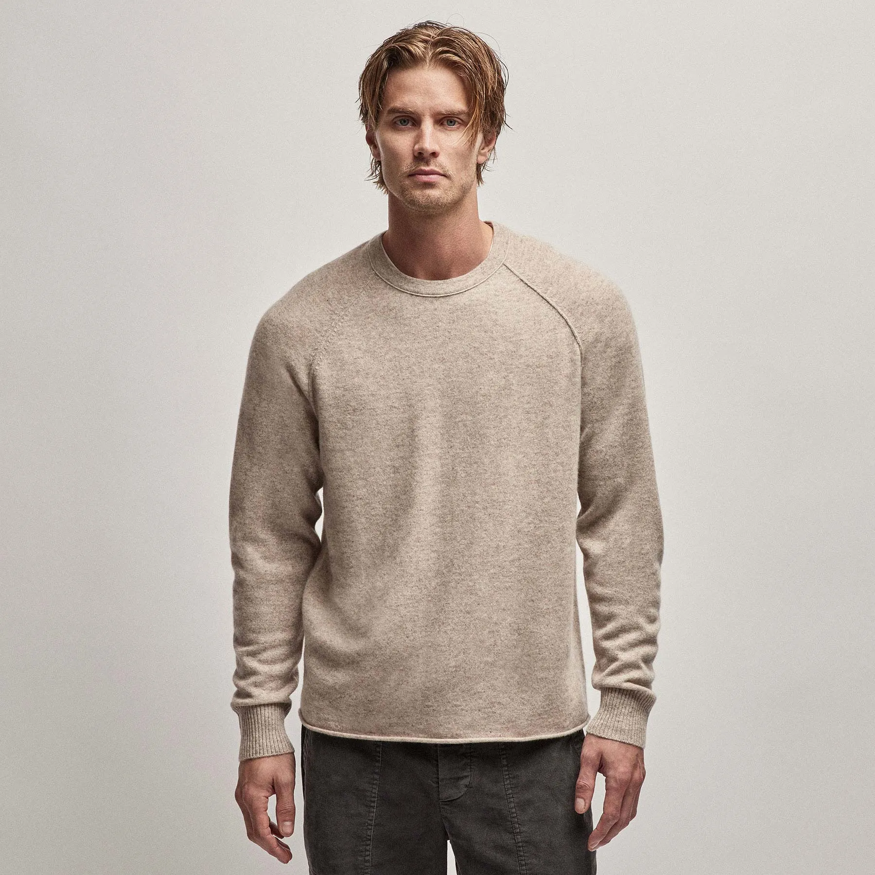 Recycled Cashmere Raglan - Stone sold by James Perse product image thumbnail 4