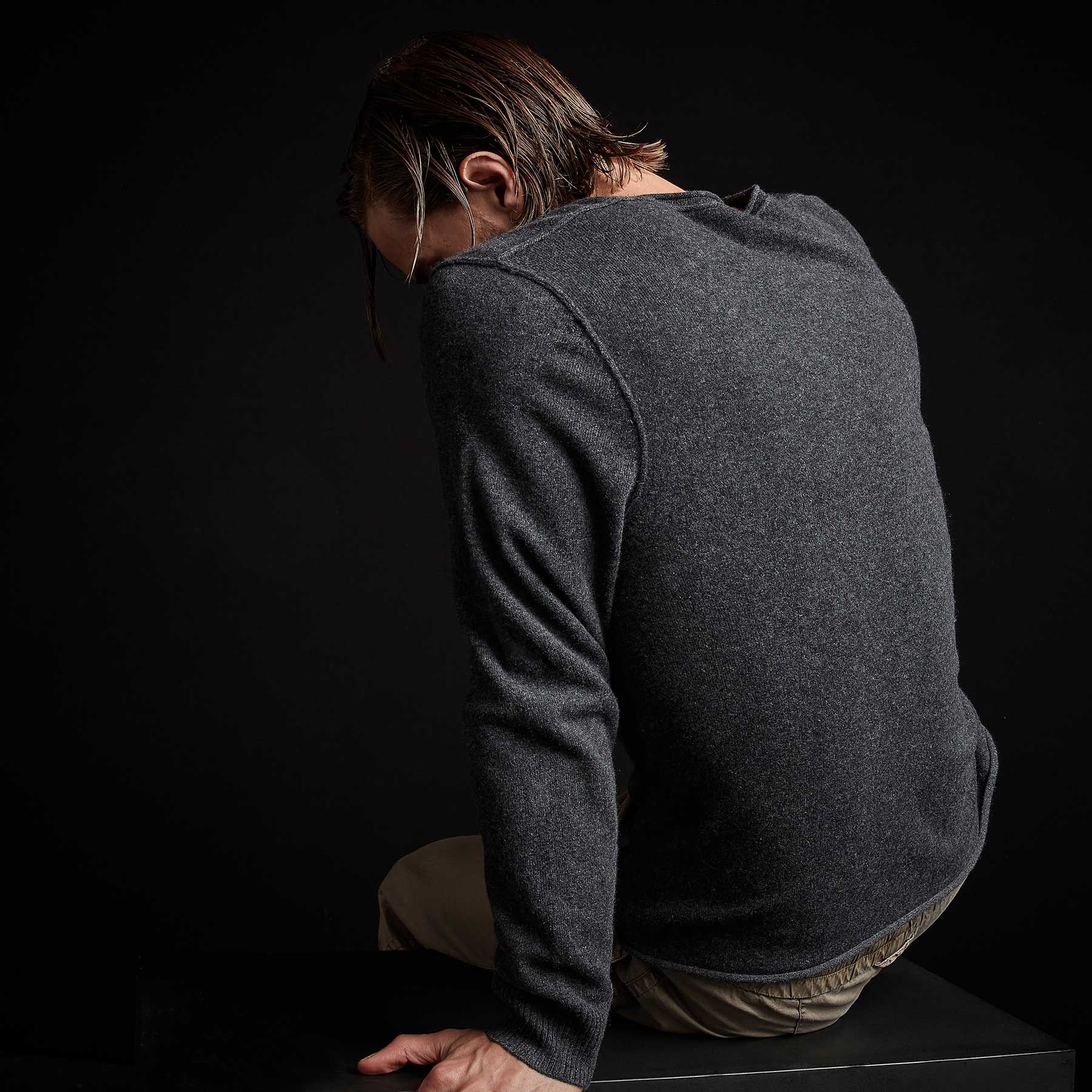 Recycled Cashmere Henley - Anthracite sold by James Perse product image thumbnail 4