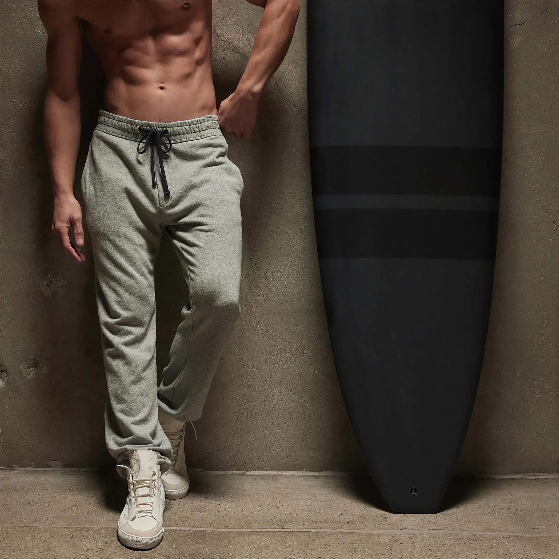 Vintage French Terry Sweatpant - Heather Grey sold by James Perse product image thumbnail 2