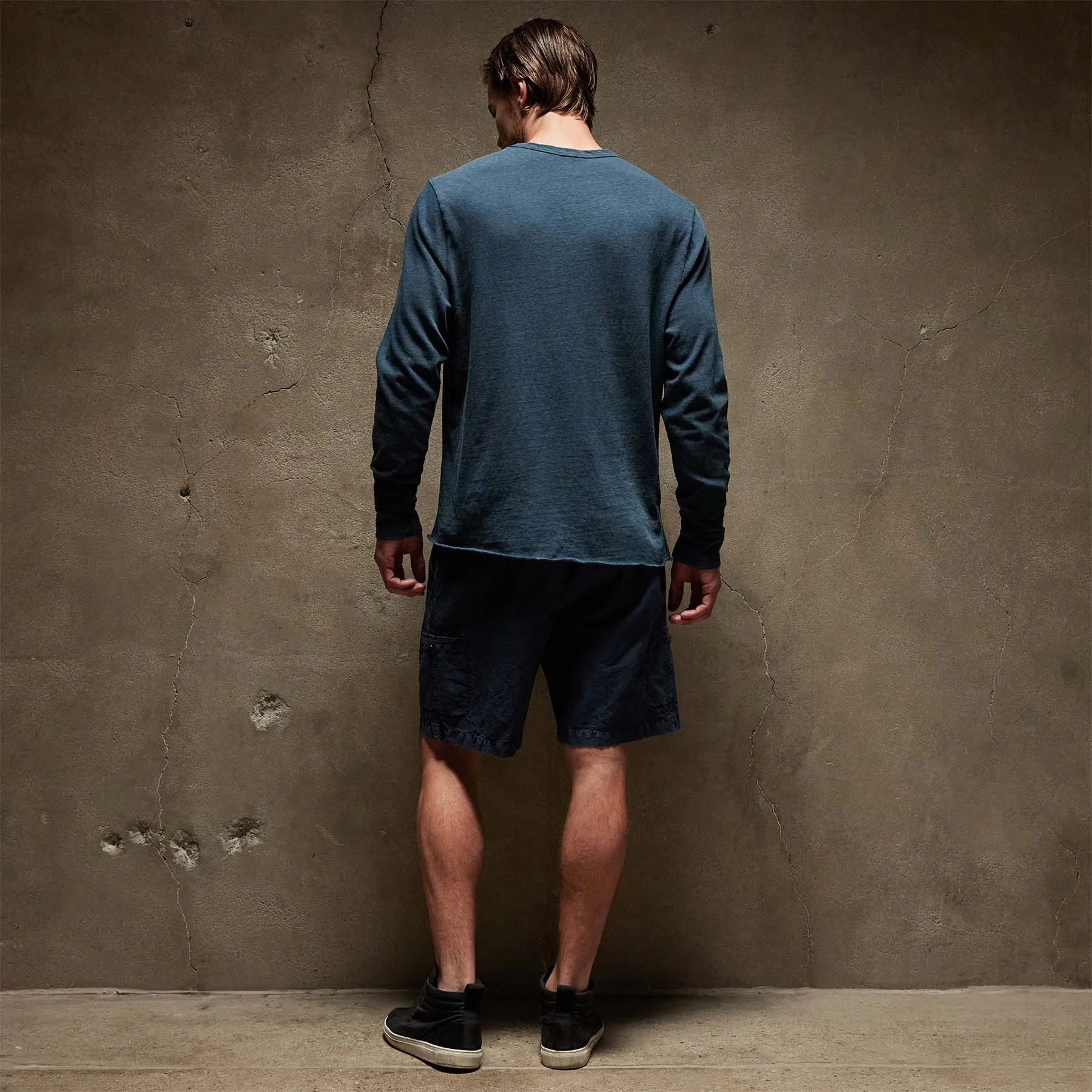 Slub Jersey Long Sleeve Crew - Imperial Pigment sold by James Perse product image thumbnail 4