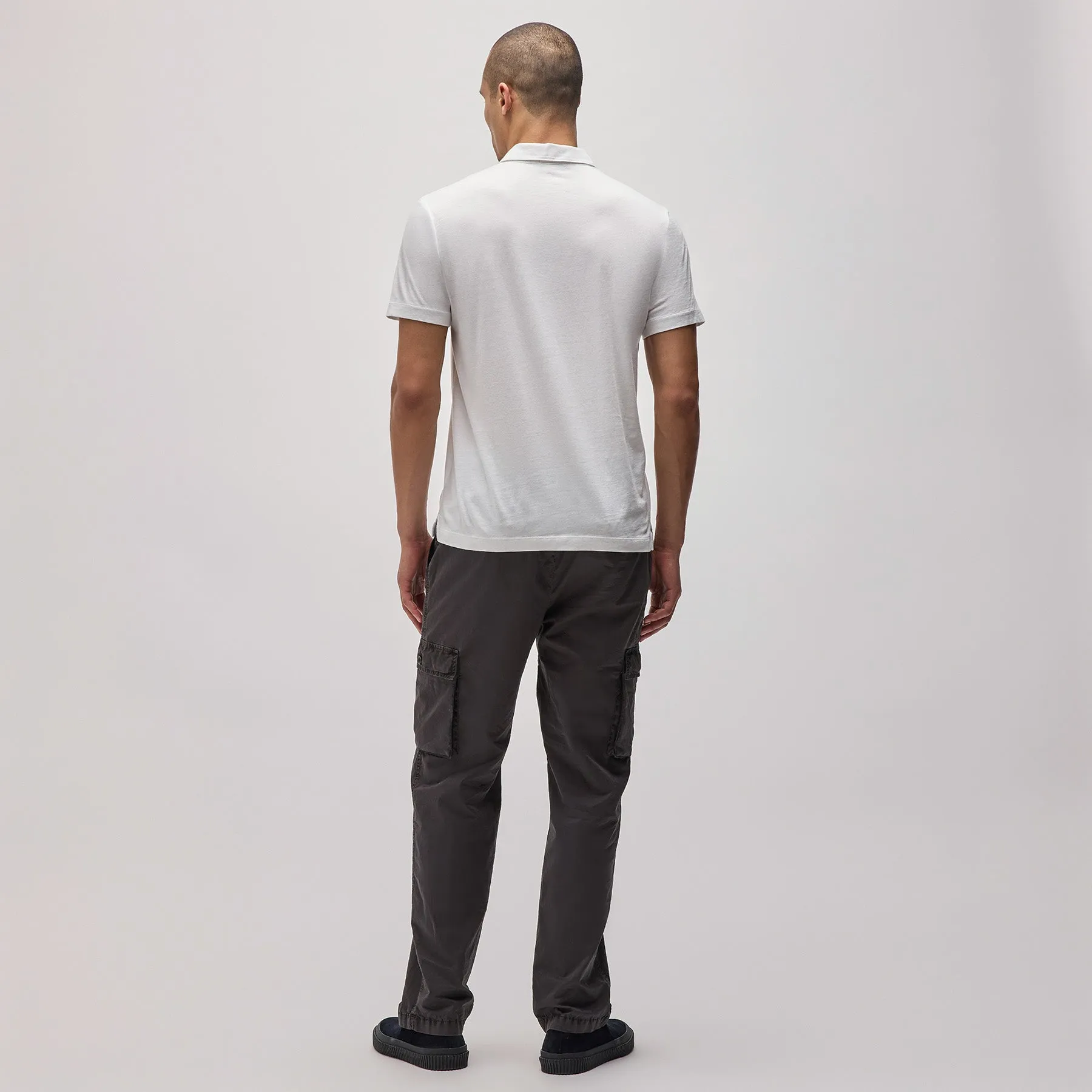 Brushed Lotus Polo - White sold by James Perse product image thumbnail 4