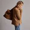 Wool Blend Sherpa Turtleneck Sweater - Caramel sold by James Perse