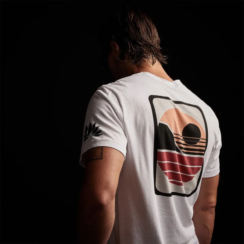 Malibu Shoreline Graphic Crew - White sold by James Perse