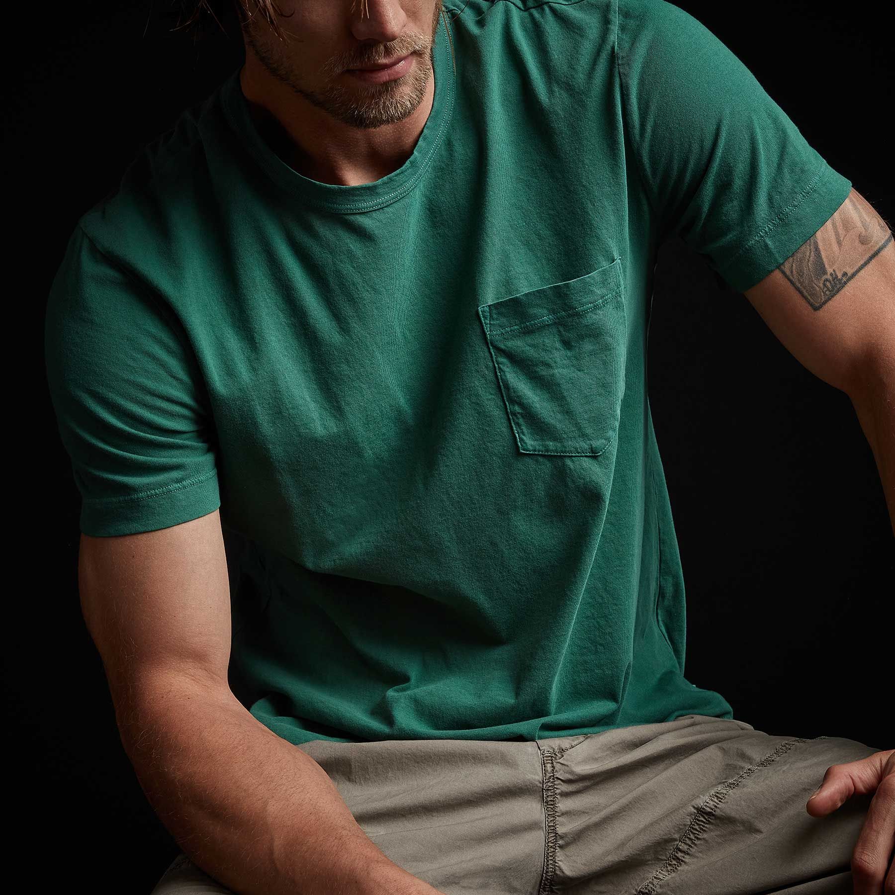 Lightweight Jersey Pocket Tee - Fuji Pigment sold by James Perse product image thumbnail 3
