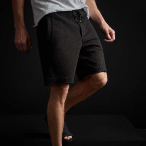 Vintage Cotton Fleece Short - Black sold by James Perse