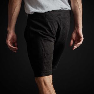 Vintage Cotton Fleece Short - Black sold by James Perse