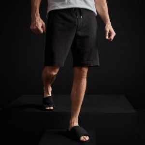 Vintage Cotton Fleece Short - Black sold by James Perse