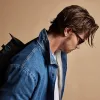 Denim Sherpa Jacket - Indigo sold by James Perse