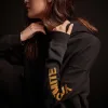 Graphic Pullover Hoodie - Black/Cadmium sold by James Perse