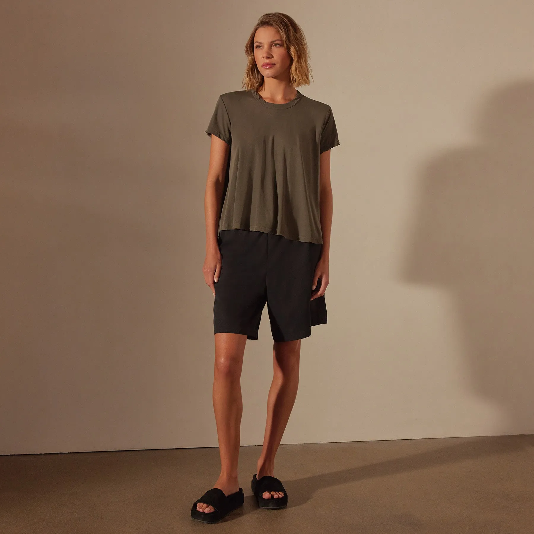 High Gauge A Line Tee - Palm sold by James Perse product image thumbnail 3