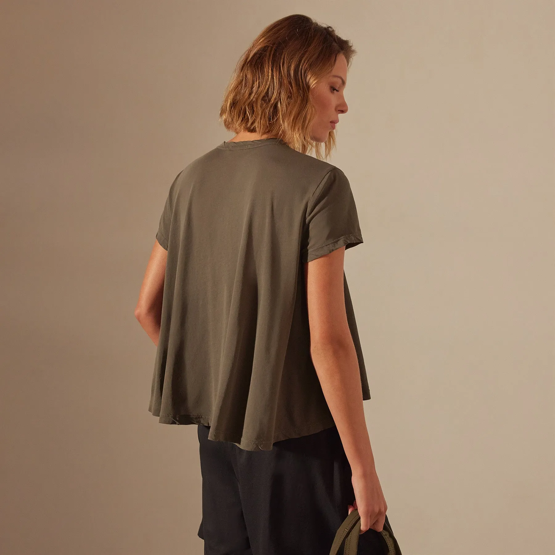 High Gauge A Line Tee - Palm sold by James Perse product image thumbnail 2