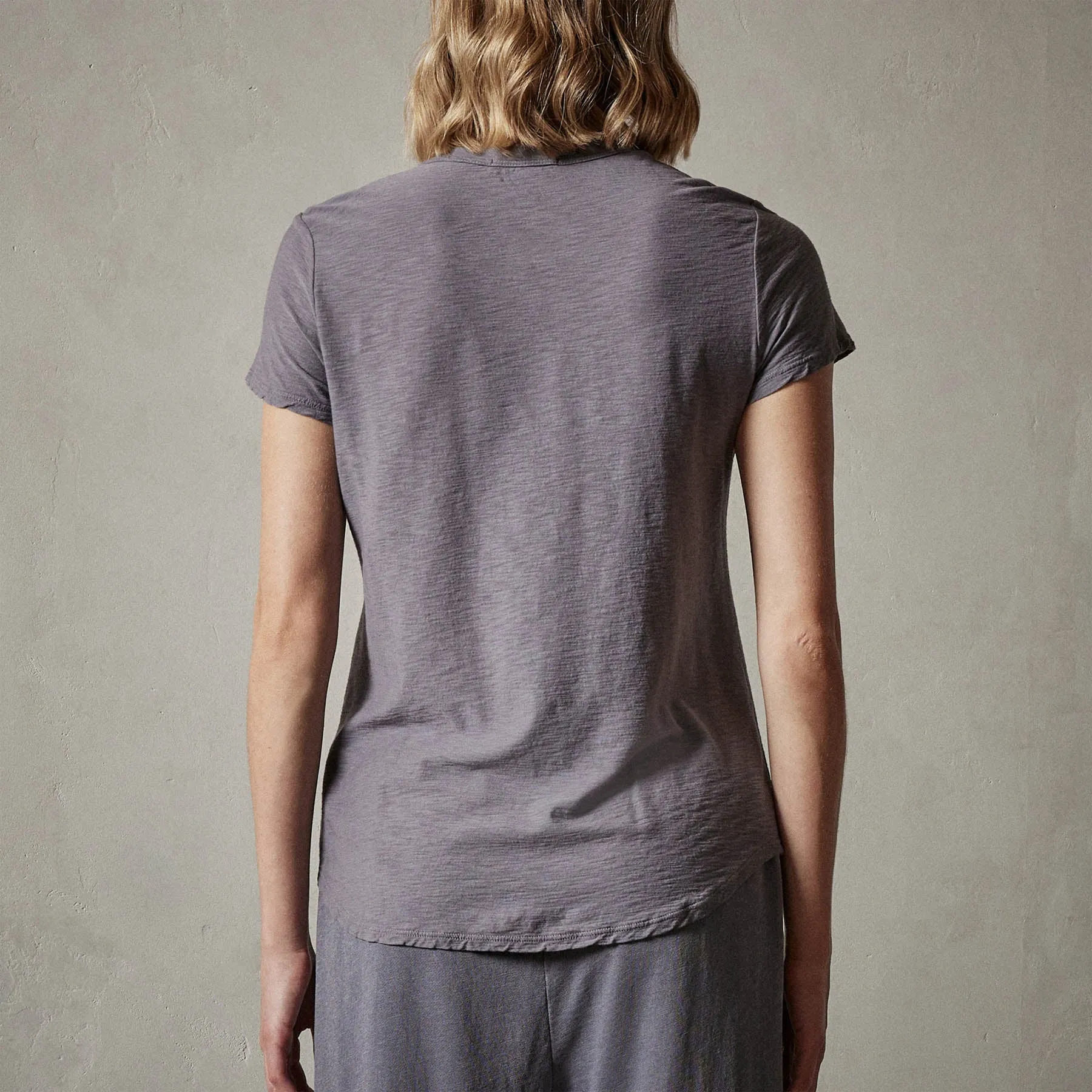 Sheer Slub Crew Neck Tee - Flannel sold by James Perse product image thumbnail 4