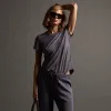 Sheer Slub Crew Neck Tee - Flannel sold by James Perse