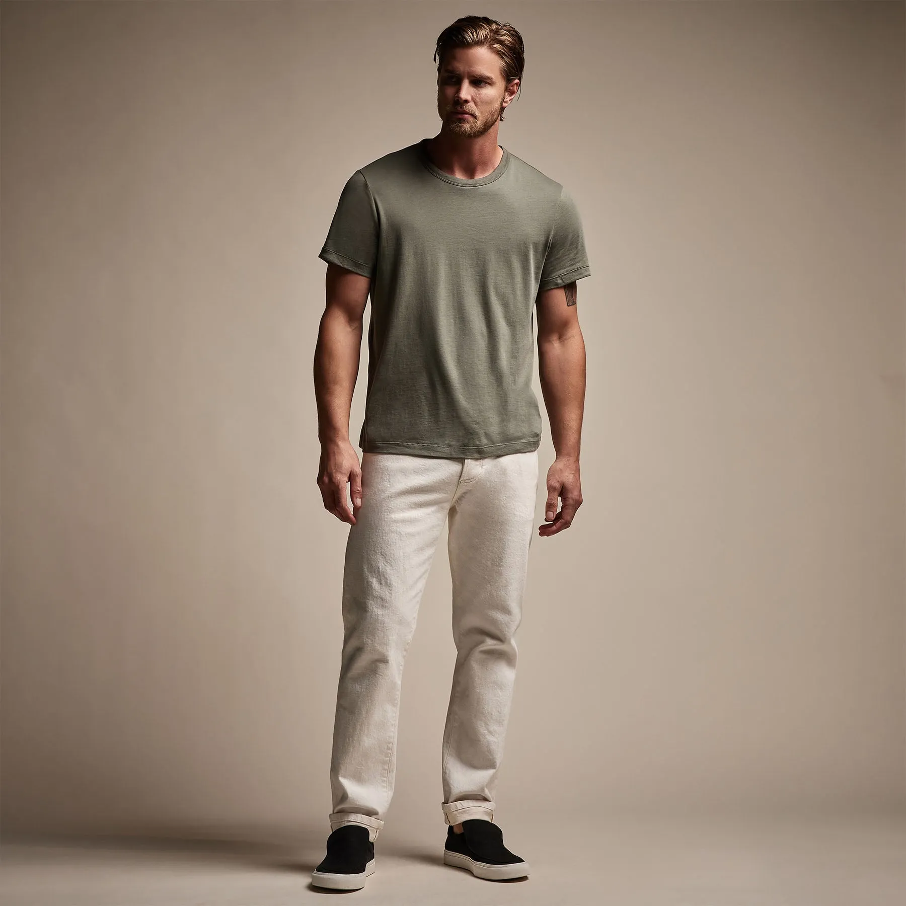 Brushed Lotus Crew - Palm sold by James Perse product image thumbnail 3