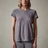 Sheer Slub Crew Neck Tee - Flannel sold by James Perse