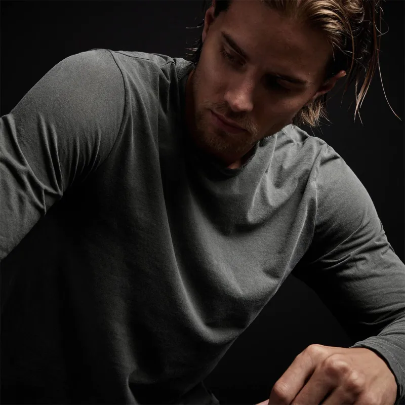 Shirttail Hem Crew - Fin Pigment made by James Perse