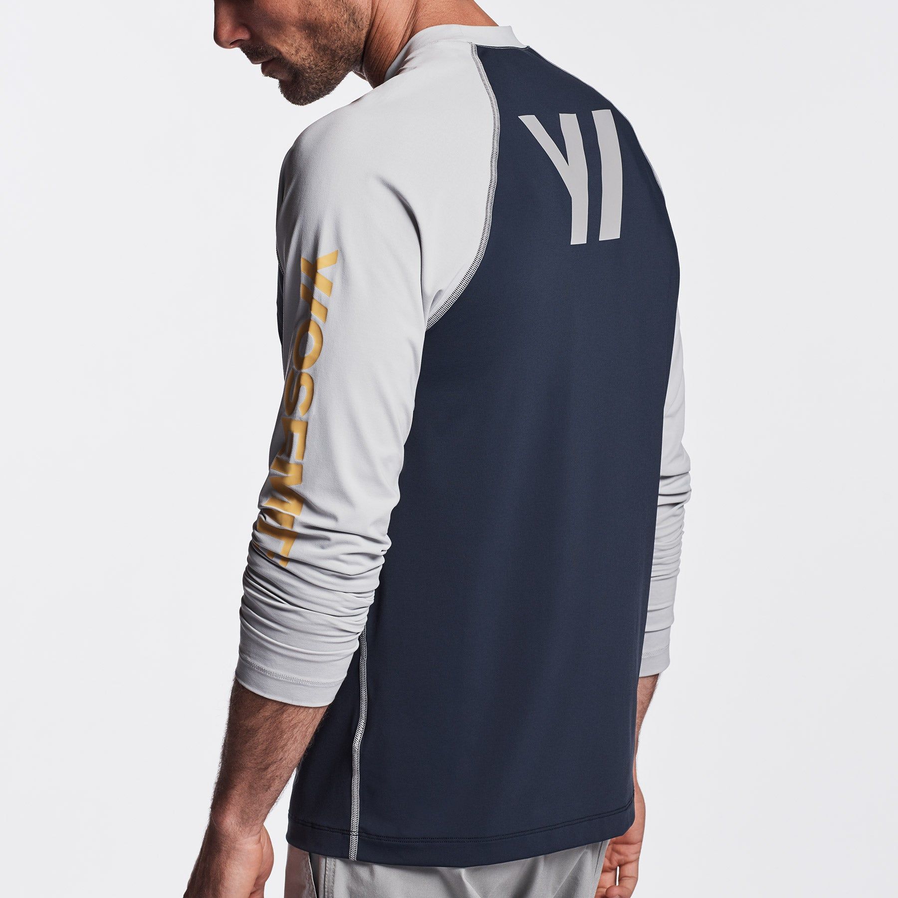 Y/OSEMITE Graphic Performance Knit Raglan - Deep/Steel sold by James Perse product image thumbnail 2