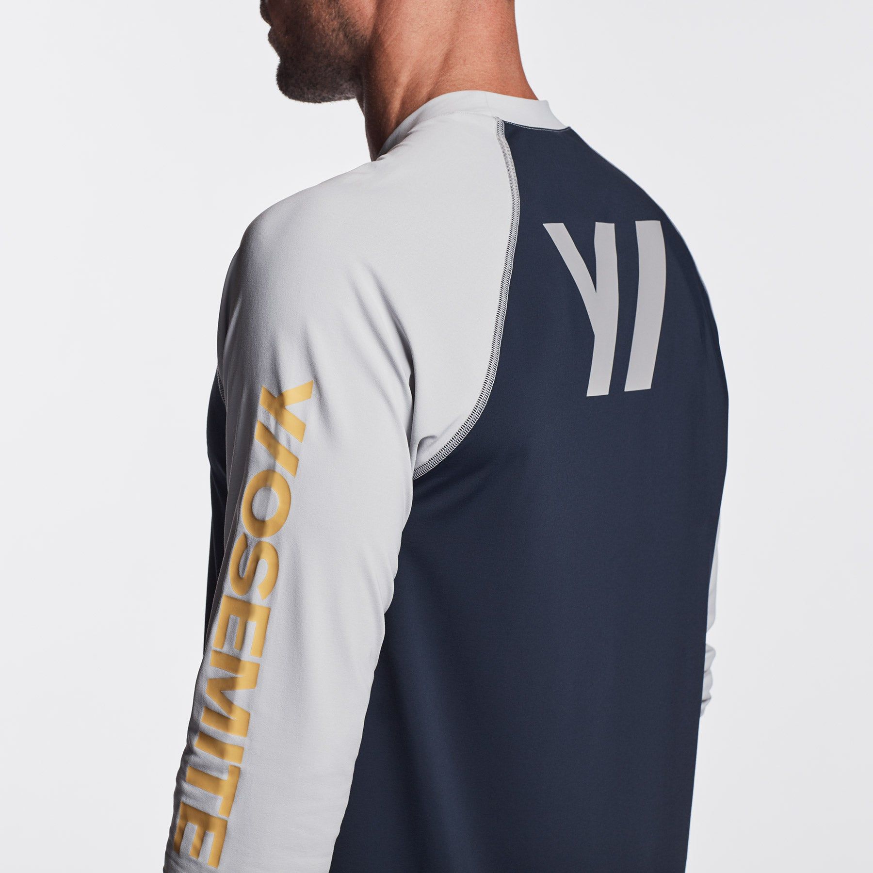 Y/OSEMITE Graphic Performance Knit Raglan - Deep/Steel sold by James Perse product image thumbnail 3