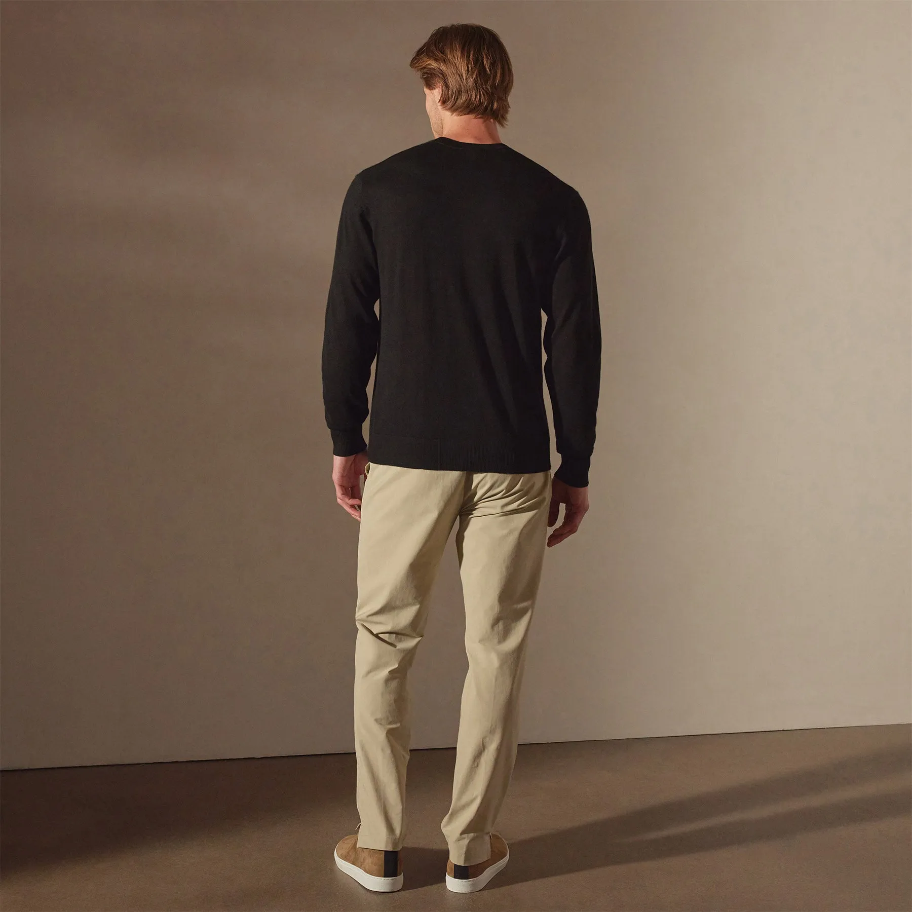 Lightweight Fine Gauge Cashmere Crew - Black sold by James Perse product image thumbnail 4