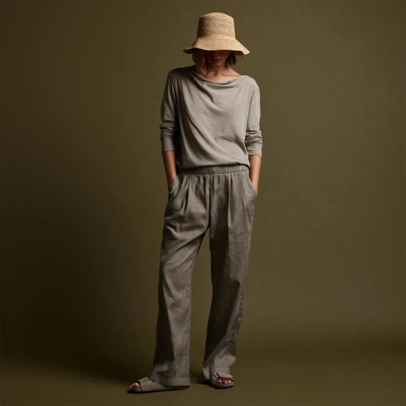 Canyon Linen Pant - Silt Pigment sold by James Perse