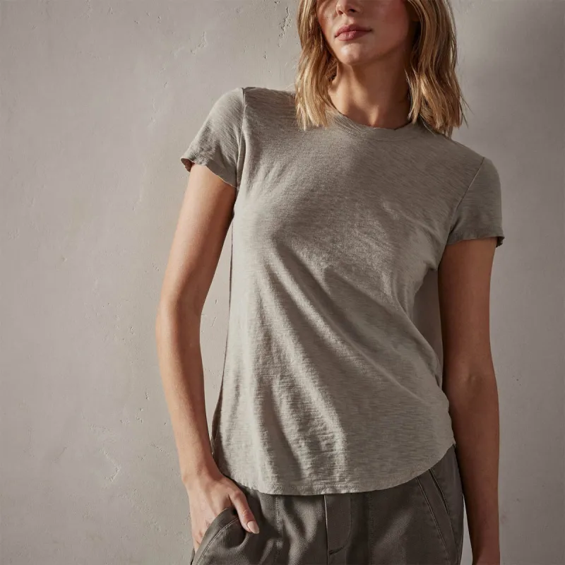 Sheer Slub Crew Neck Tee - Silt sold by James Perse