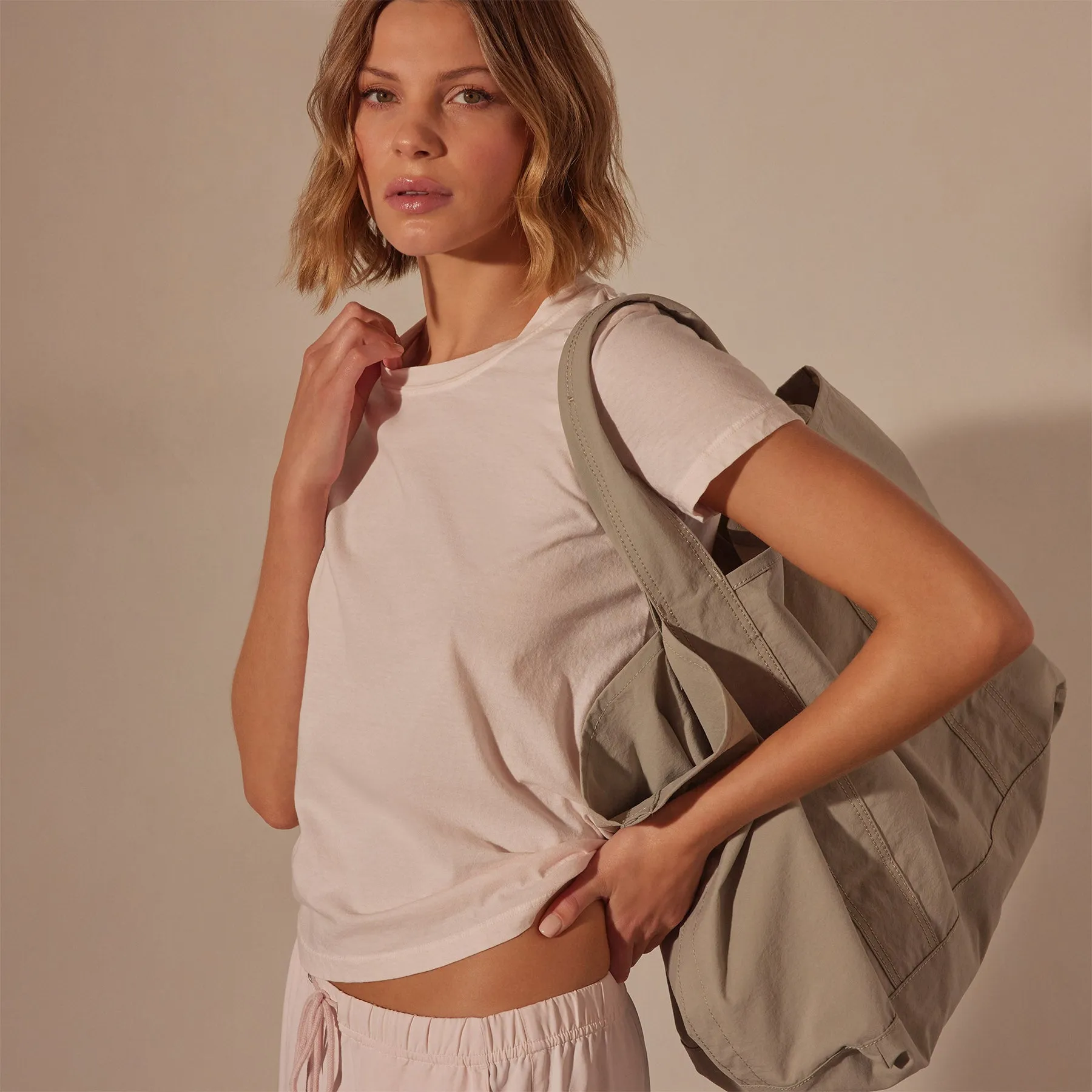 Small Matte Nylon Tote - Dapple sold by James Perse product image thumbnail 2