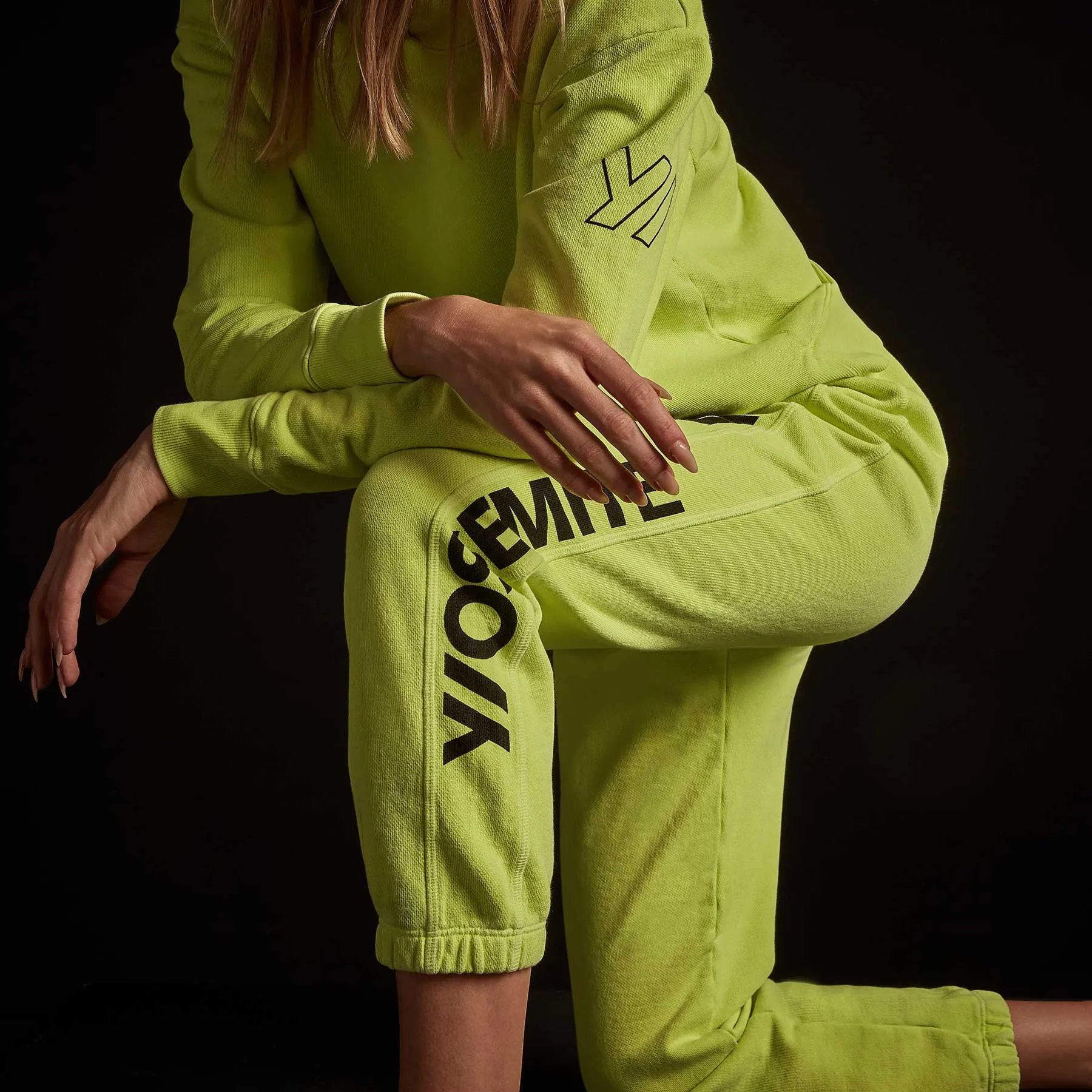 French Terry Sweatpant - Bright Neon/Black sold by James Perse product image thumbnail 2