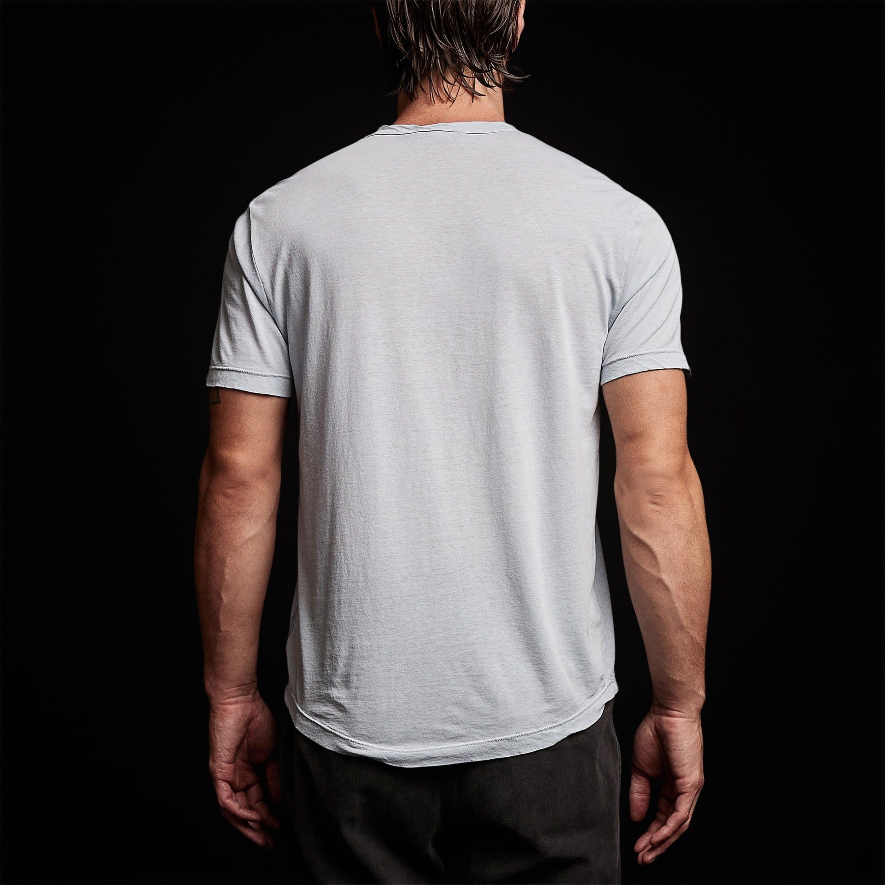 Clear Jersey Crew - Baby Blue Pigment sold by James Perse product image thumbnail 5