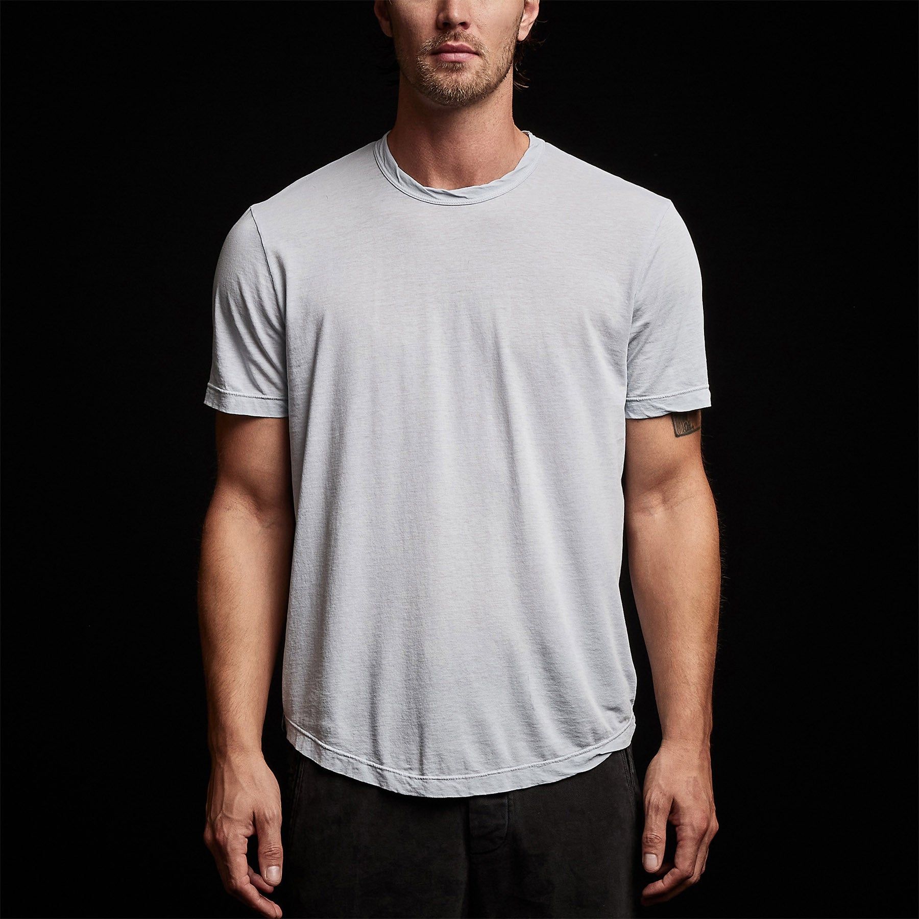 Clear Jersey Crew - Baby Blue Pigment sold by James Perse product image thumbnail 4