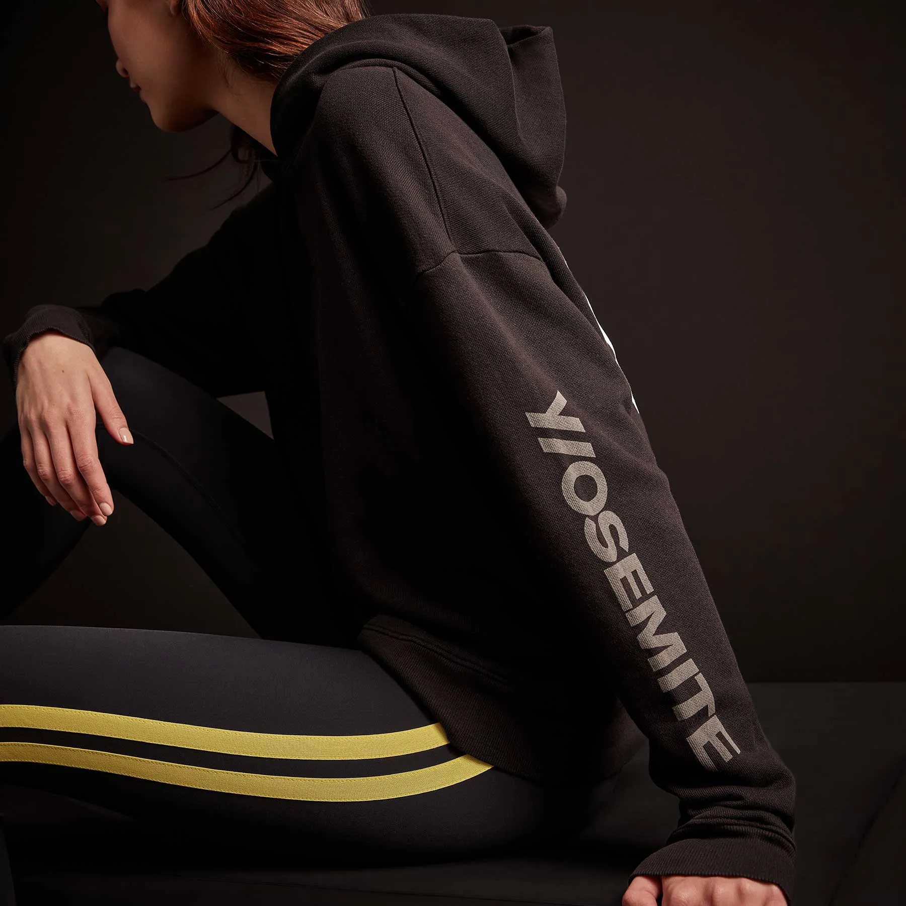 Graphic Pullover Hoodie - Black/Cadmium sold by James Perse product image thumbnail 4