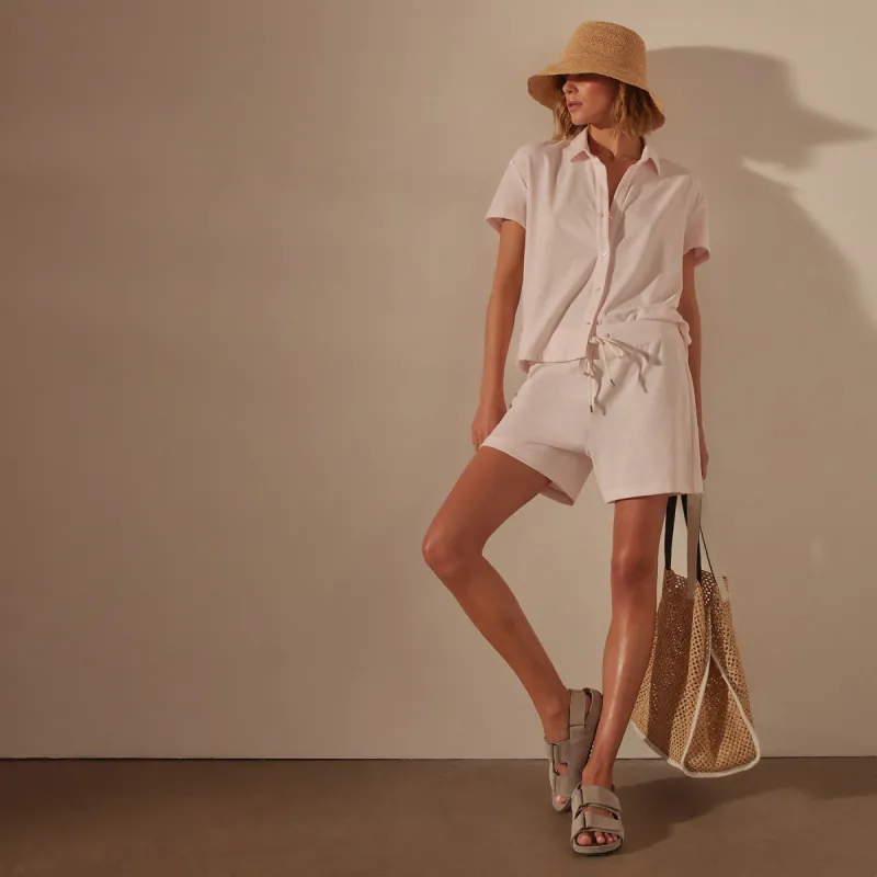 Cotton Terry Sweat Short - Zephyr sold by James Perse