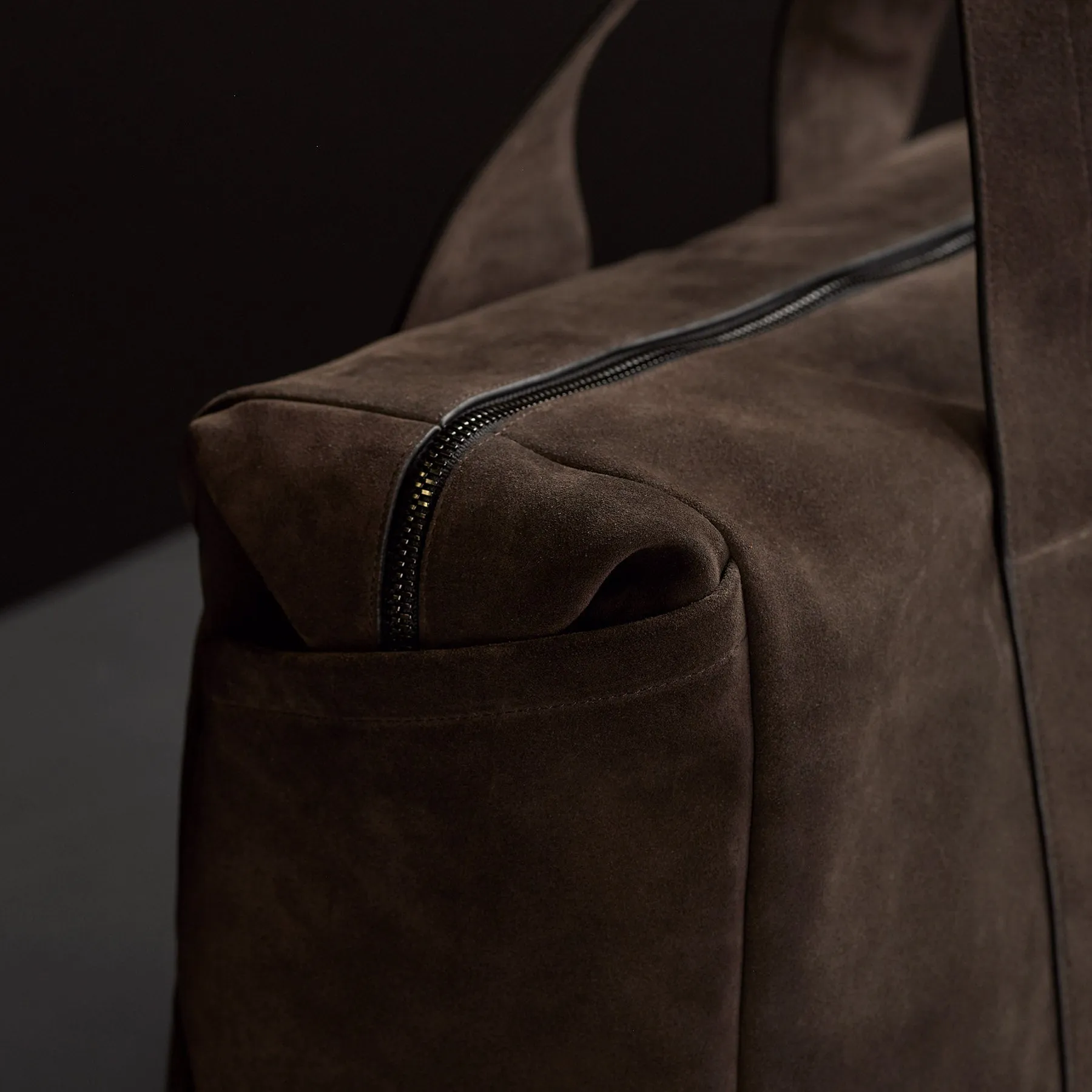 Suede Montecito Weekend Bag - Cafe sold by James Perse product image thumbnail 3