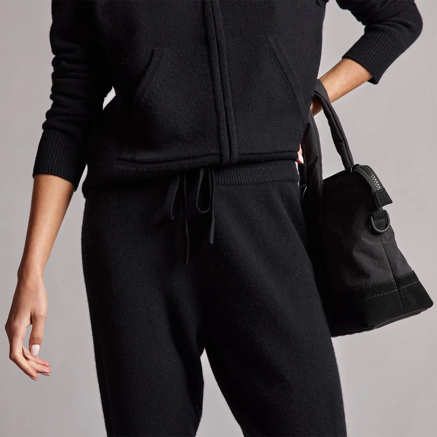 Recycled Cashmere Track Pant - Black sold by James Perse product image thumbnail 3