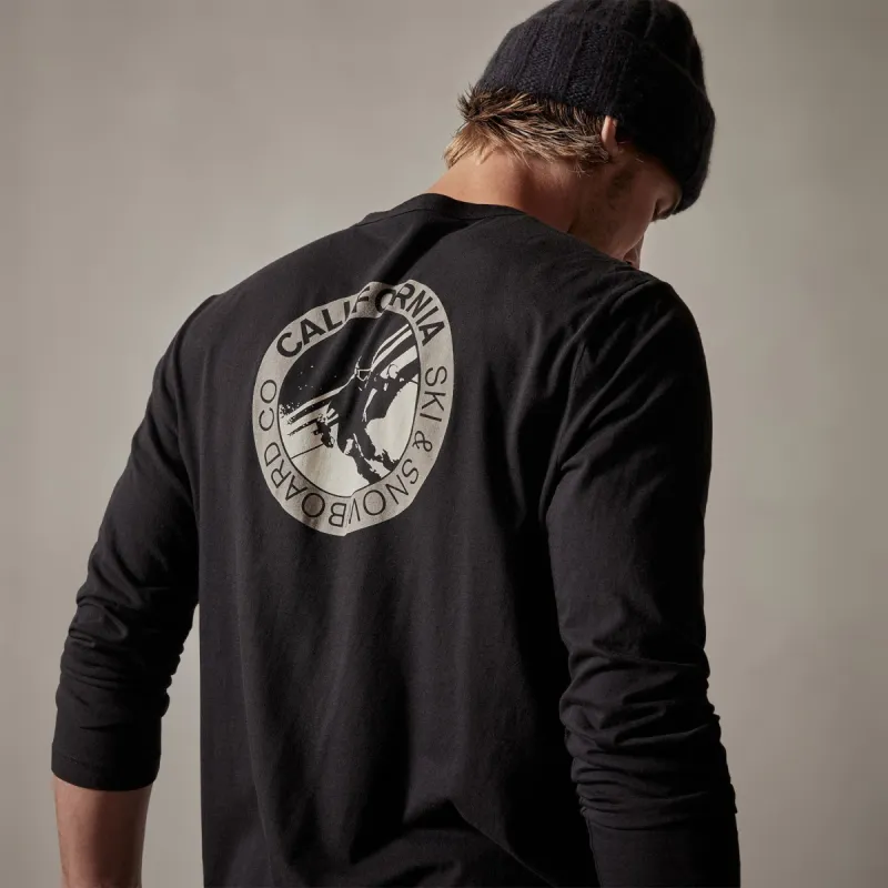 Ski & Snowboard Crew Neck - Black sold by James Perse