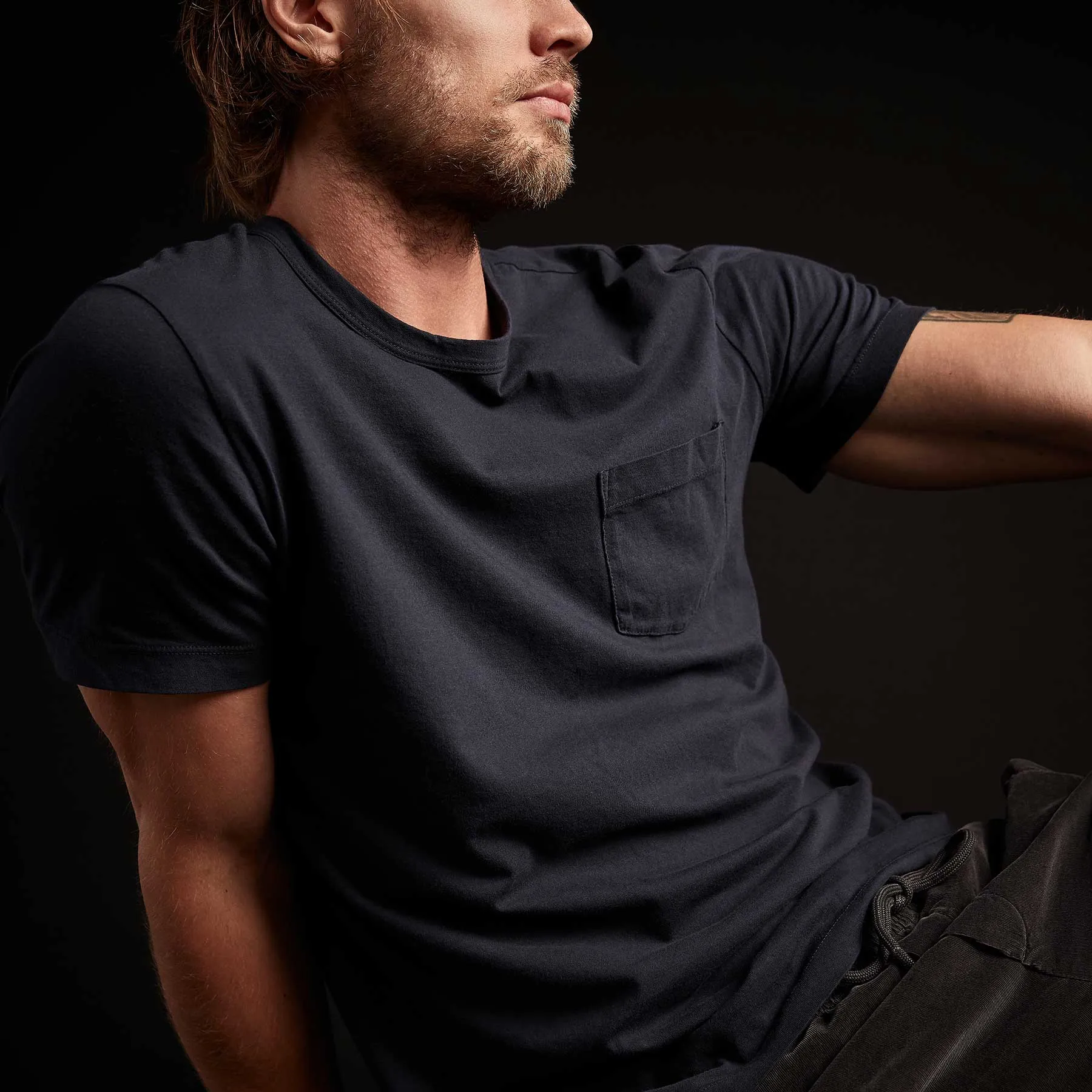 Lightweight Jersey Pocket Tee - Deep sold by James Perse