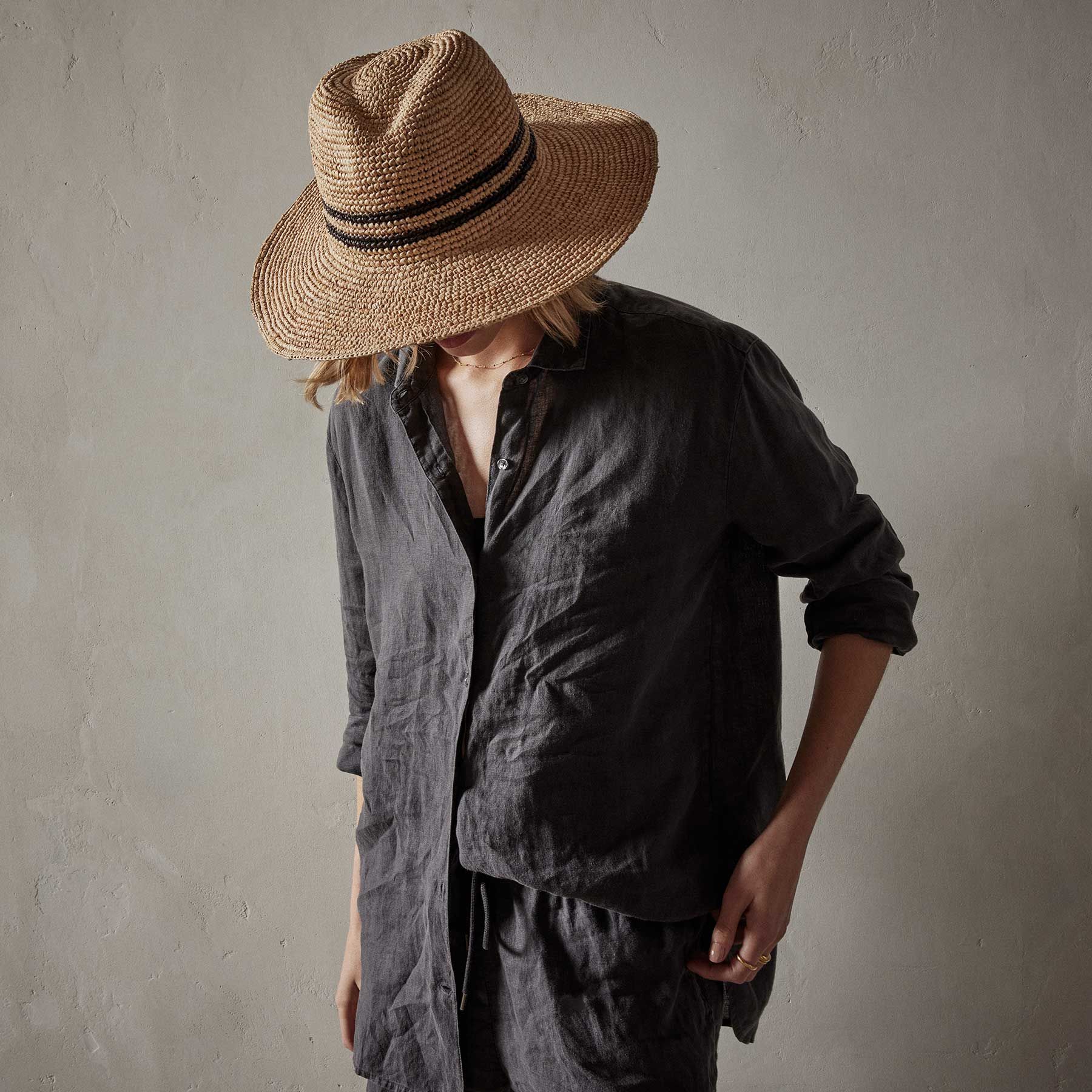 Lightweight Linen Shirt - Magma Pigment sold by James Perse product image thumbnail 2