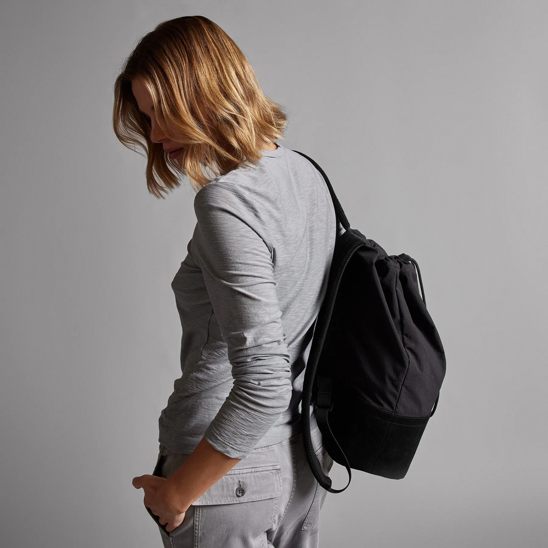 Sheer Slub Long Sleeve Crew - Breeze sold by James Perse product image thumbnail 4