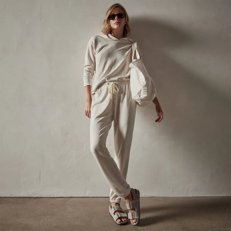 French Terry Sweat Pant - Canvas Pigment sold by James Perse