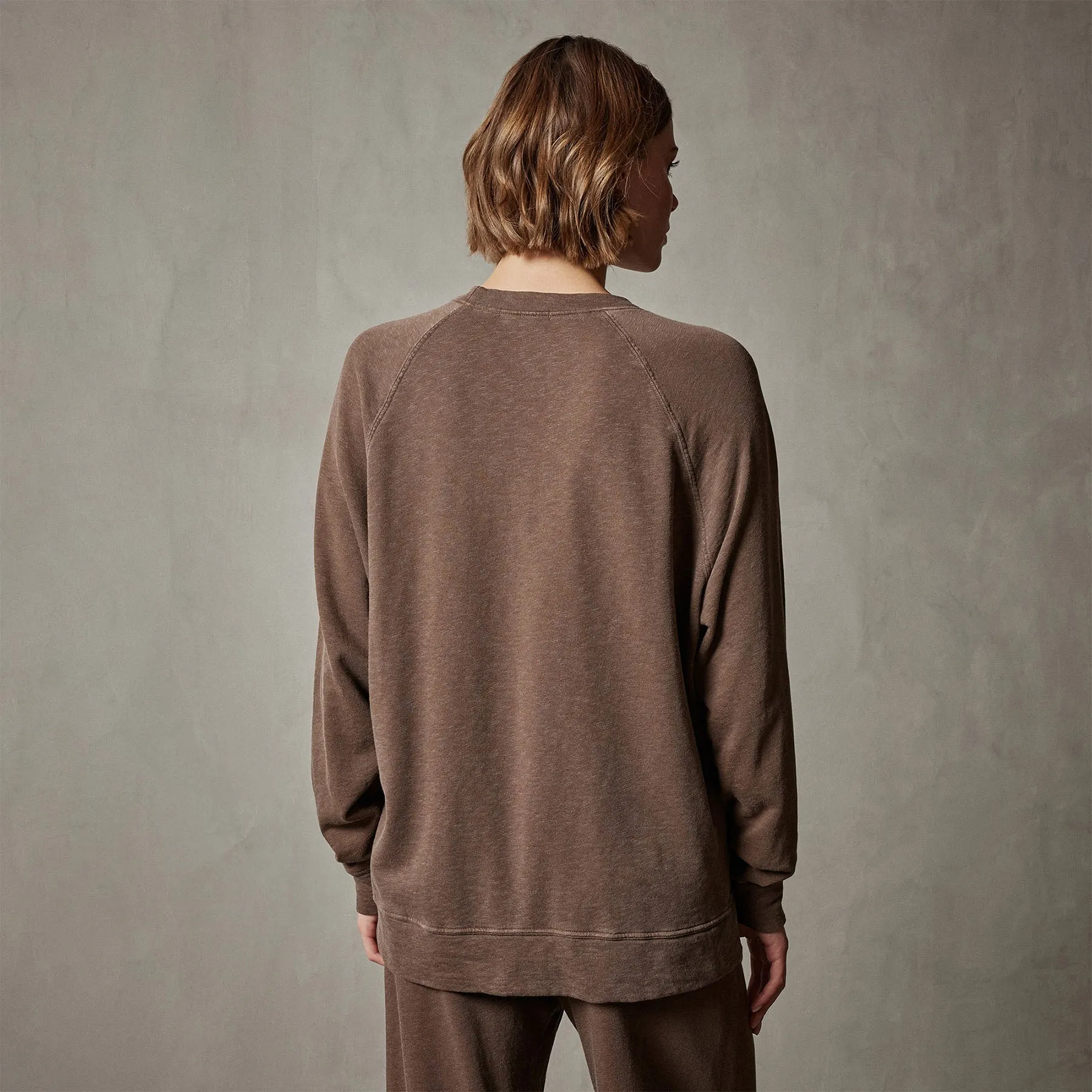 Vintage French Terry Relaxed Sweatshirt - Fox Pigment sold by James Perse product image thumbnail 4